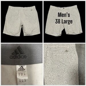 Men's Adidas Ultimate 38 Golf Shorts Khaki Chino Khakis Stretch Lightweight